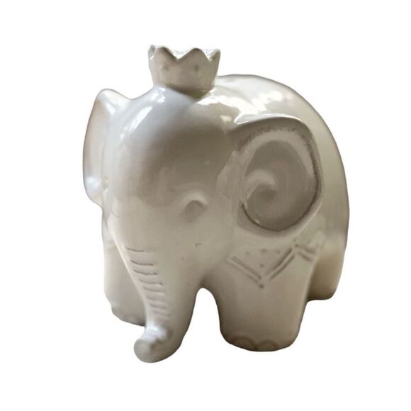 Pottery Barn Elephant Ceramic Bank / New No Box - Picture 2 of 8